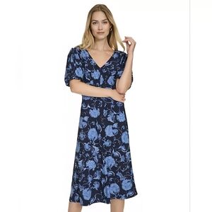 Harper Rose Navy Dress with Light Blue Floral Size 6 New With Tags